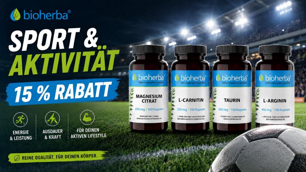 Sport & Aktivität – 15 % Rabatt