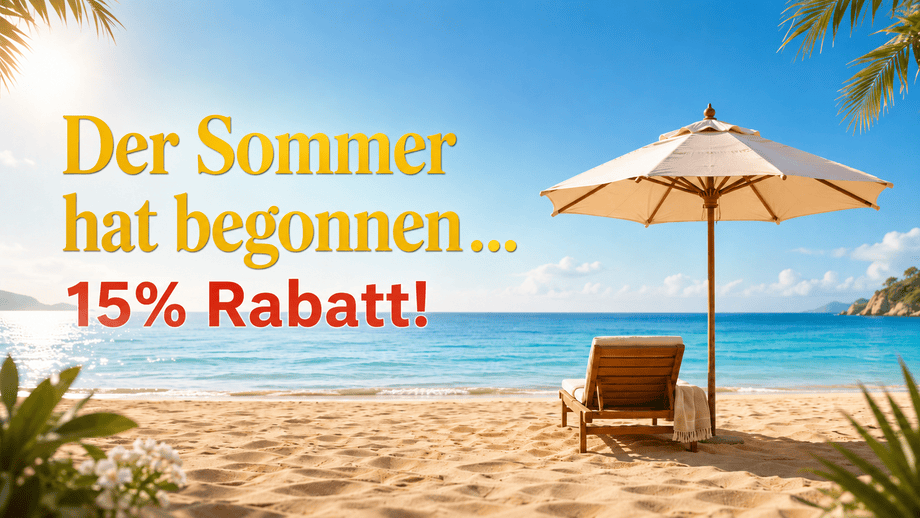 Sommerstart – 15 % Rabatt