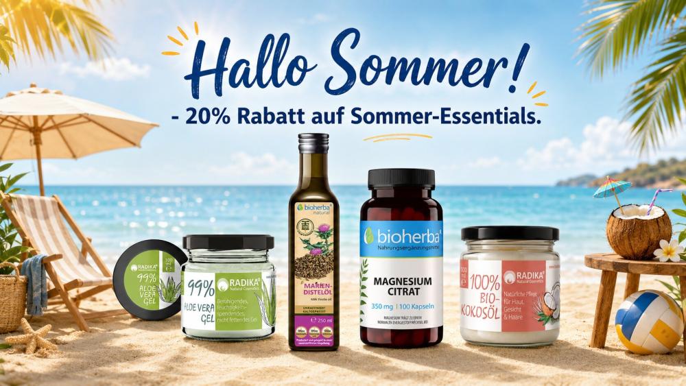 Hallo Sommer! - 20% Rabatt auf Sommer-Essentials