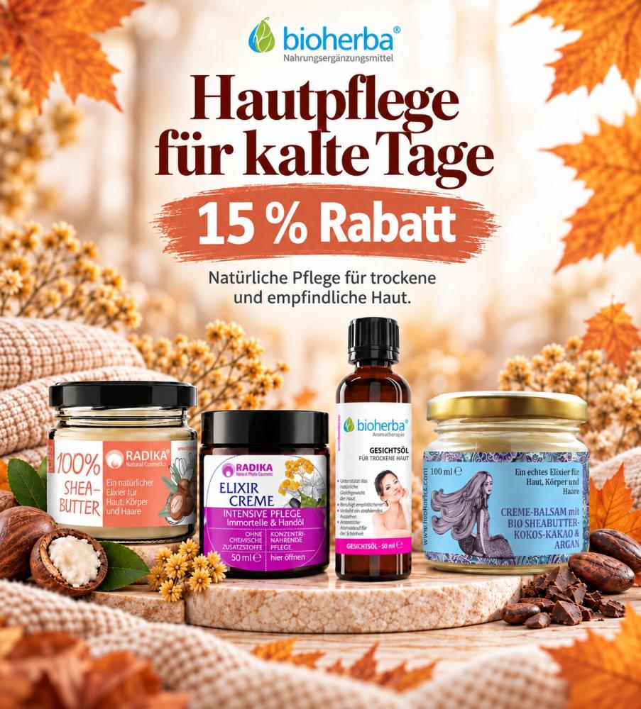 Anti-Oxi Rabatt 20% auf ausgew&auml;hlte Produkte von Bioherba