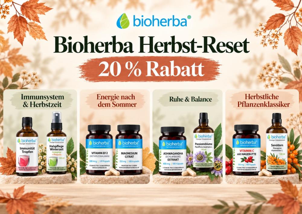 Bioherba Herbst-Reset 20 % Rabatt