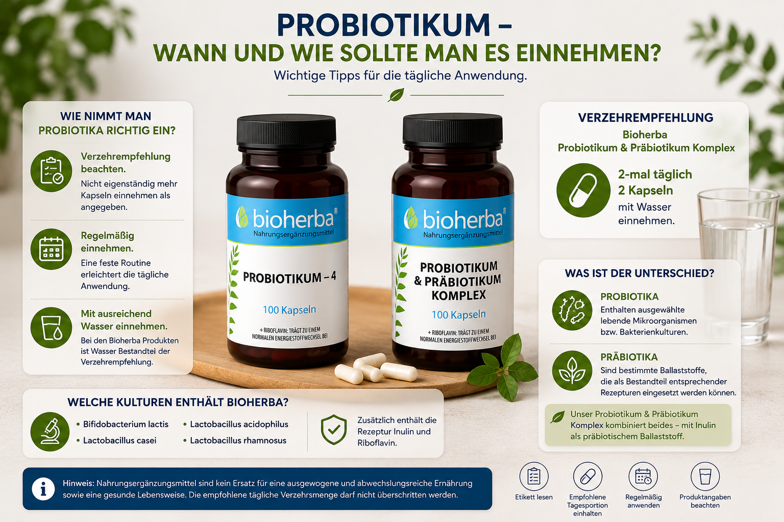 Probiotikum – wann und wie sollte man es einnehmen?