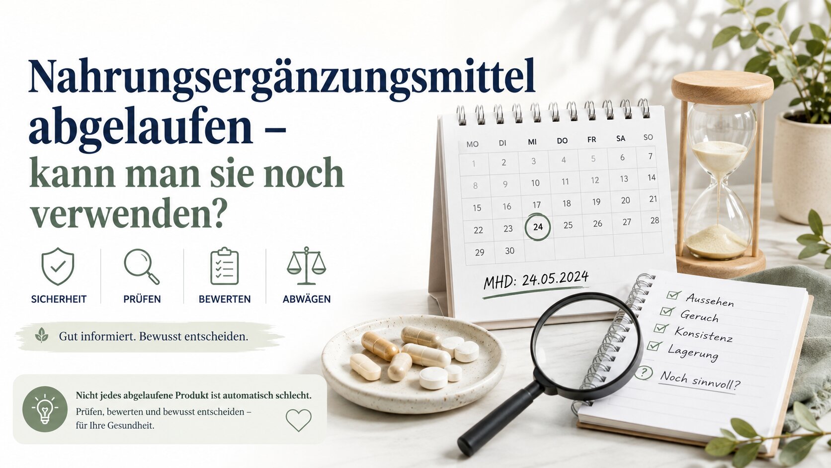 Nahrungsergänzungsmittel abgelaufen – kann man sie noch verwenden?