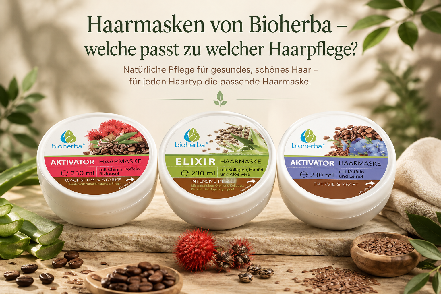 Haarmasken von Bioherba – welche passt zu welcher Haarpflege?