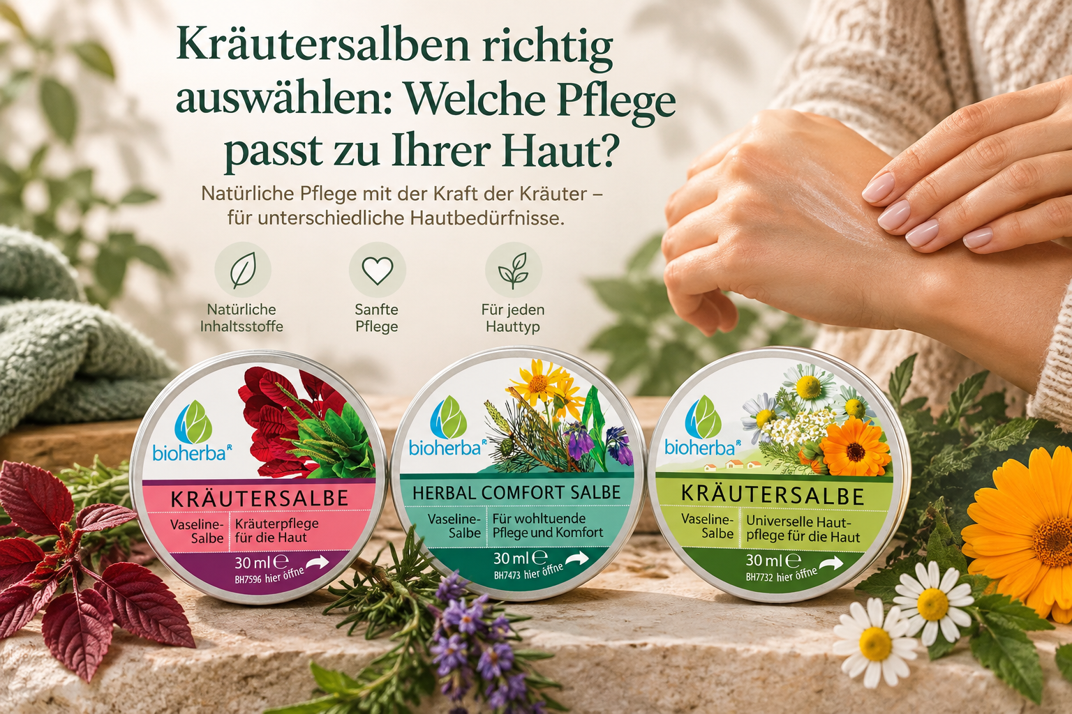 Kräutersalben richtig auswählen: Welche Pflege passt zu Ihrer Haut?