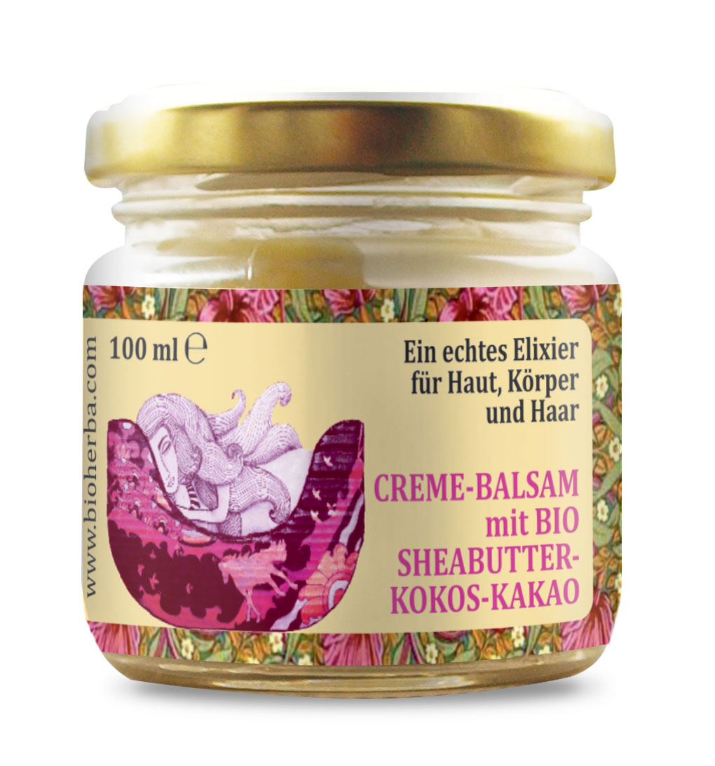 Creme-Balsam mit Bio Sheabutter-Kokos-Kakao 100 ml