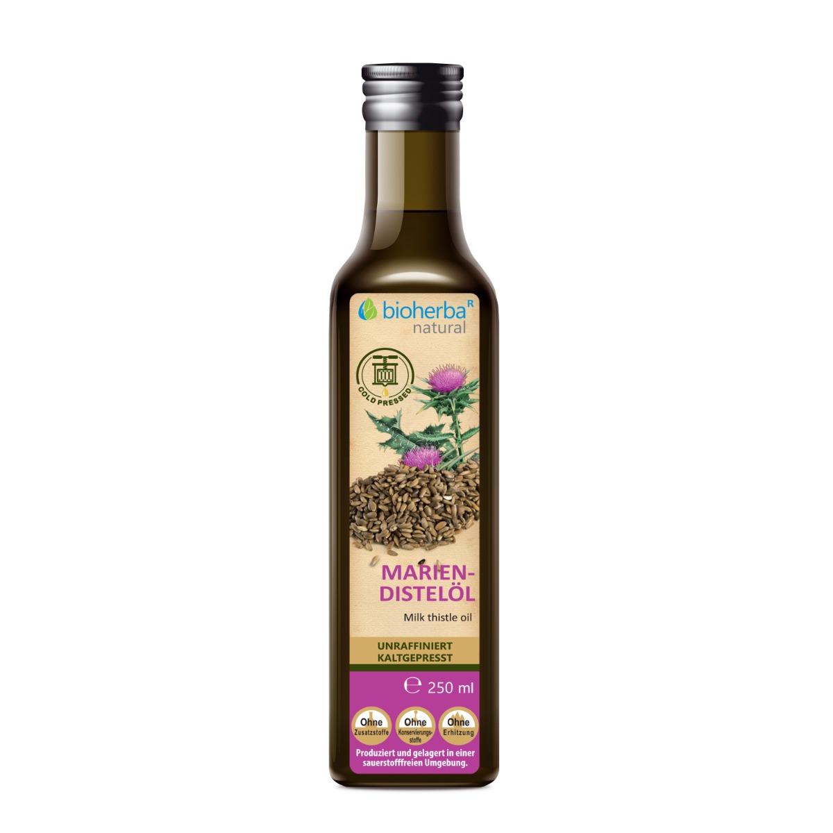 Mariendistelöl 250 ml kaltgepresst, unraffiniert