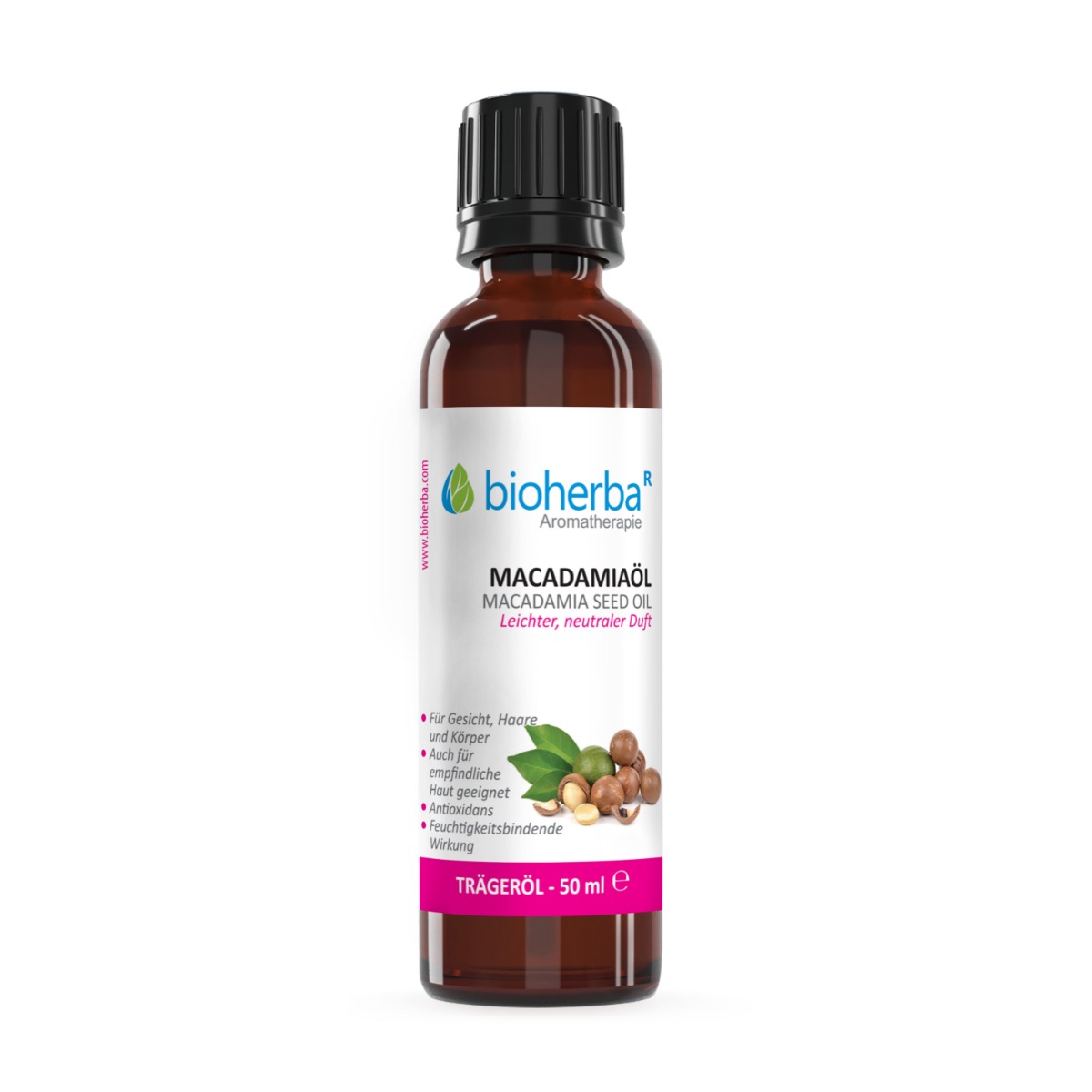 Macadamiaöl Macadamia Seed Oil Leichter, Neutraler Duft 50 ml