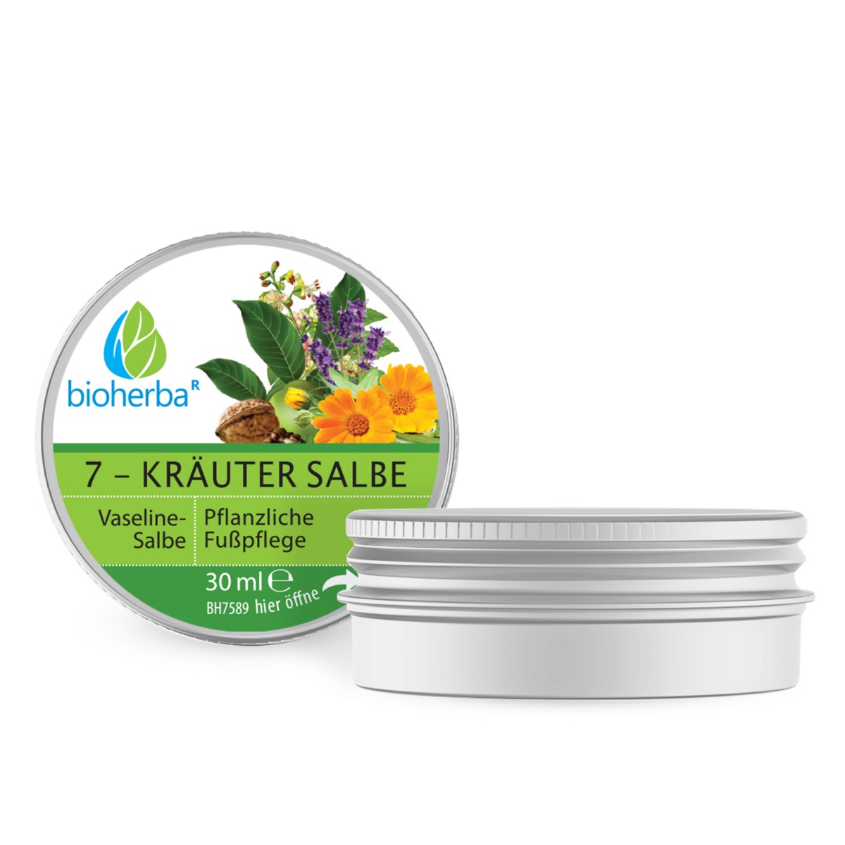 7-Kräutersalbe Fußpflege mit Kastanie und Walnuss 30 ml