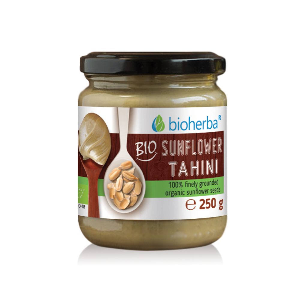 Tahini bio din semințe de floarea-soarelui Bioherba 250 g