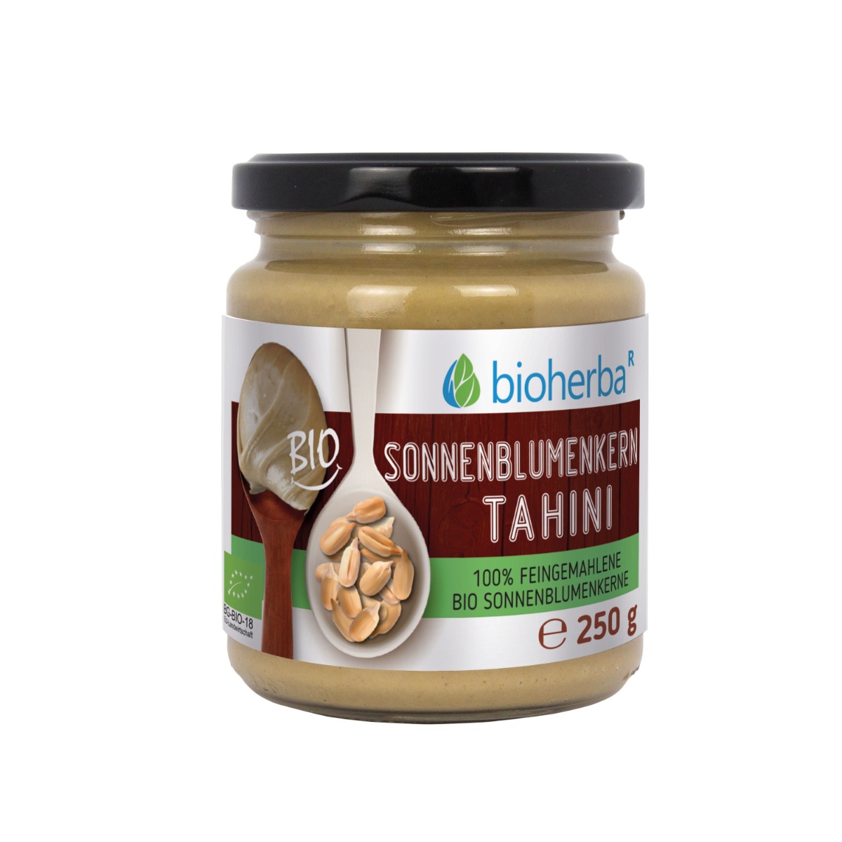 Borcan de tahini din semințe de floarea-soarelui Bioherba