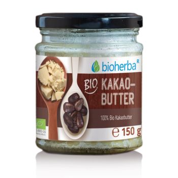 Bio Kakaobutter 100 % Bio, kaltgepresst 250 g online kaufen, besten Preis, Bioherba Reichenbach GmbH