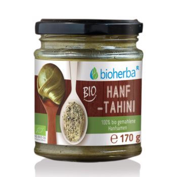 Bio Hanf Tahini 100% gemahlene Bio Hanfsamen 170 g online kaufen, besten Preis, Bioherba Reichenbach GmbH