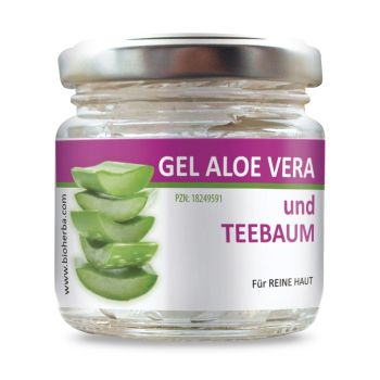 Gel Aloe Vera und Teebaum (Reine Haut) 100 ml online kaufen, besten Preis, Bioherba Reichenbach GmbH