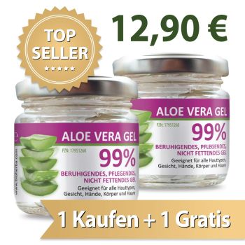 99% Aloe Vera Gel - Leaf Gel 100 ml online kaufen, besten Preis, Bioherba Reichenbach GmbH 99%