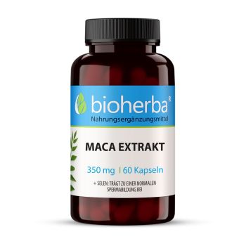 MACA EXTRAKT 350 mg 60 Kapseln Bioherba Nahrungsergänzungsmittel