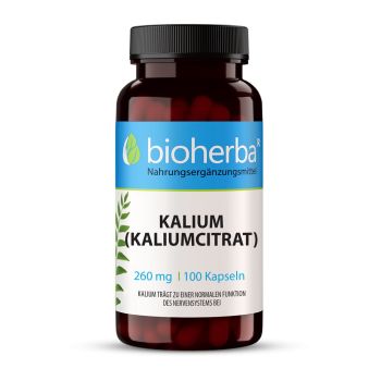 Kalium (Kaliumcitrat) 260 mg 100 Kapseln online kaufen, besten Preis, Bioherba Reichenbach GmbH