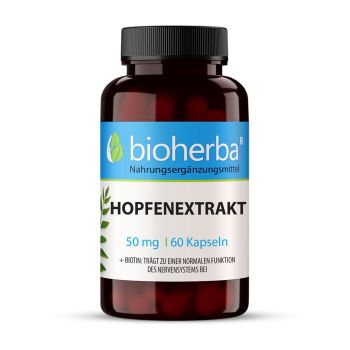 HOPFENEXTRAKT 50 mg 100 Kapseln Bioherba Nahrungsergaenzungsmittel 