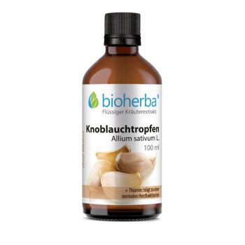 Knoblauchtropfen, Allium sativum L., Tinktur 100 ml online kaufen, besten Preis, Bioherba Reichenbach GmbH