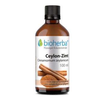 Ceylon-Zimt, Cinnamomum zeylanicum, Tropfen, Tinktur 100 ml online kaufen, besten Preis, Bioherba Reichenbach GmbH