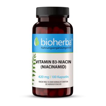 Vitamin B3-Niacin (Niacinamid) 420 mg 100 Kapseln online kaufen, besten Preis, Bioherba Reichenbach GmbH