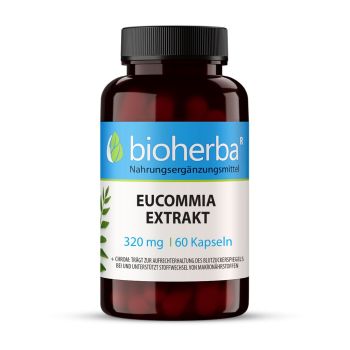 EUCOMMIA EXTRAKT 320 mg 60 Kapseln Bioherba Nahrungsergaenzungsmittel 