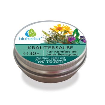 Kräutersalbe Vaseline-Salbe mit Arnika und Beinwell 30 ml online kaufen, besten Preis, Bioherba Reichenbach GmbH