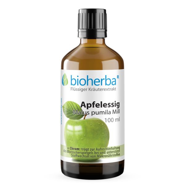 Elma sirkesi (Malus pumila Mill.) Damlalıklı tentür 100 ml