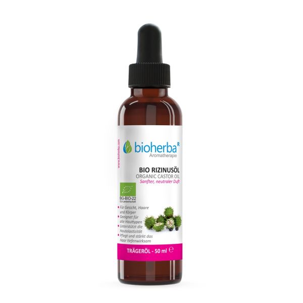 Hint yağı (Ricinus Communis Seed Oil) Saf taşıyıcı yağ 50 ml