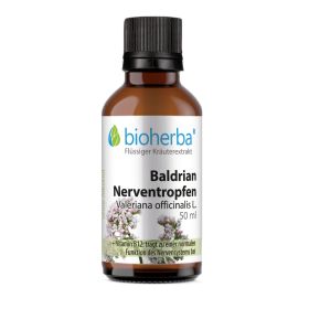 Baldrian Nerventropfen, Valeriana officinalis L., Tinktur 50 ml online kaufen, besten Preis, Bioherba Reichenbach GmbH