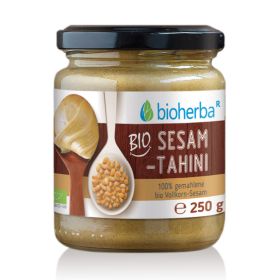 BIO SESAM TAHINI, 100% gemahlener Bio-Vollkorn-Sesam, 250 g