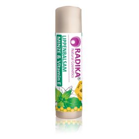 LIPPENBALSAM MINT & VITAMIN E Lippenbalsam mit Pfefferminze, Viramin E und natürlichem Bienenwachs 5g Bioherba Naturkosmetik