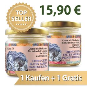 Creme Gegen Falten, Narben, Pigmentierung 100 ml 1 Kaufen + 1 Gratis online günstig kaufen Bioherba Reichenbach GmbH