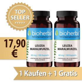 Leuzea Maralwurzel 60 mg 100 Kapseln 1 Kaufen + 1 Gratis Bioherba Reichenbach GmbH ,online kaufen, bester Preis