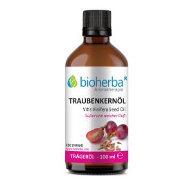 Traubenkernöl Reines Traubenkern-Trägeröl 100 ml online kaufen, besten Preis, Bioherba Reichenbach GmbH