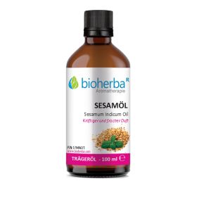 Sesamöl Sesamum Indicum Seed Oil Reines Trägeröl 100 ml online kaufen, besten Preis, Bioherba Reichenbach GmbH