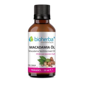 Macadamia Öl Reines Macadamia-Trägeröl 50 ml online kaufen, besten Preis, Bioherba Reichenbach GmbH