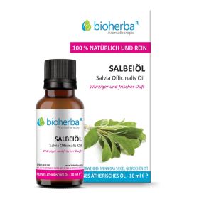 SALBEIÖL Salvia Officinalis Oil Reines ätherisches Salbeiöl 10 ml Bioherba Naturkosmetik