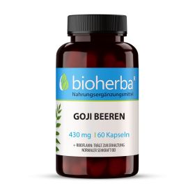 GOJI BEEREN 430 mg 60 Kapseln Bioherba Nahrungsergänzungsmittel