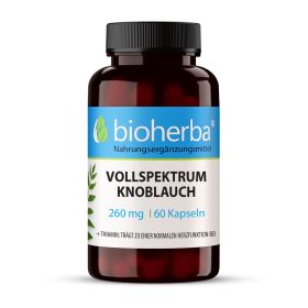 Vollspektrum Knoblauch 260 mg 60 Kapseln online kaufen, besten Preis, Bioherba Reichenbach GmbH