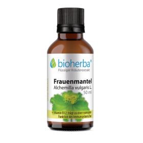 Frauenmantel,  Alchemilla vulgaris L. , Tropfen, Tinktur 50 ml online kaufen, besten Preis, Bioherba Reichenbach GmbH
