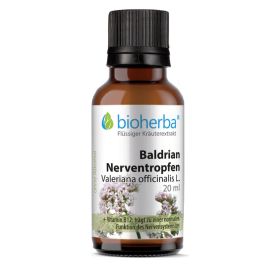 BALDRIAN NERVENTROPFEN Valeriana officinalis L. 20 ml Bioherba Kraeuterextrakt