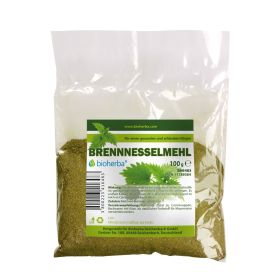 BRENNNESSELMEHL, Brennnesselkraut, Mehl, Brennnesselblättern, Bioherba Super Foods