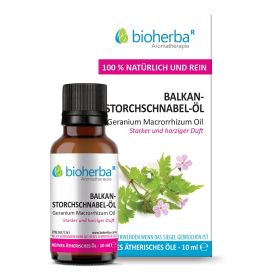 BALKAN-STORCHSCHNABEL-ÖL Geranium Macrorrhizum Oil 10 ml Bioherba Naturkosmetik