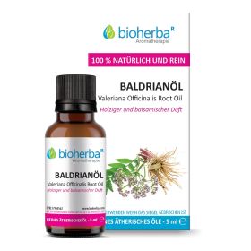 BALDRIANÖL Valeriana Officinalis Root Oil Reines ätherisches Baldrianöl 5 ml Bioherba Naturkosmetik