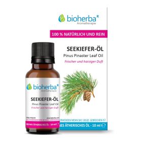 SEEKIEFER-OEL Pinus Pinaster Leaf Oil Reines aetherisches Seekiefer-OEl 10 ml Bioherba Naturkosmetik