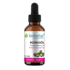 RIZINUSÖL Ricinus Communis Seed Oil Reines Rizinus-Trägeröl 50 ml Bioherba Naturkosmetik