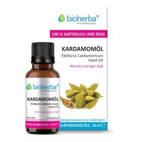 KARDAMOMÖL Elettaria Cardamomum Seed Oil Reines ätherisches Kardamomöl 10 ml Bioherba Naturkosmetik