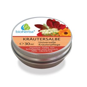 Kräutersalbe Vaseline-Salbe mit Schafgarbe und Sumach 30 ml online kaufen, besten Preis, Bioherba Reichenbach GmbH