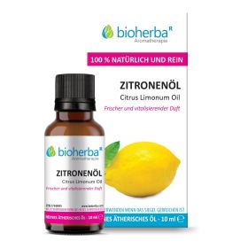 Zitronenöl Citrus Limonum Oil Reines ätherisches Öl 10 ml online kaufen, besten Preis, Bioherba Reichenbach GmbH
